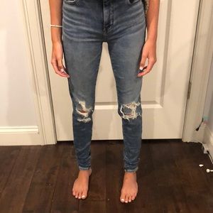 american eagle ripped jeans